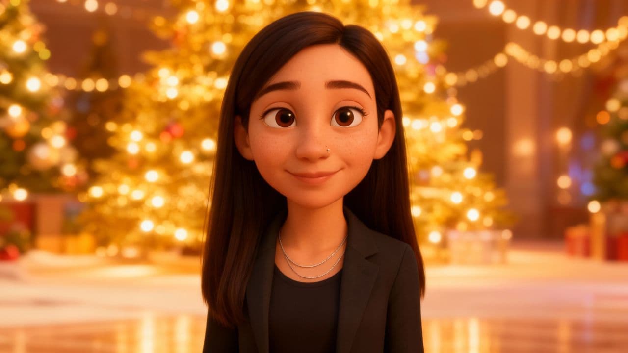 #6763 Golden Christmas Embrace