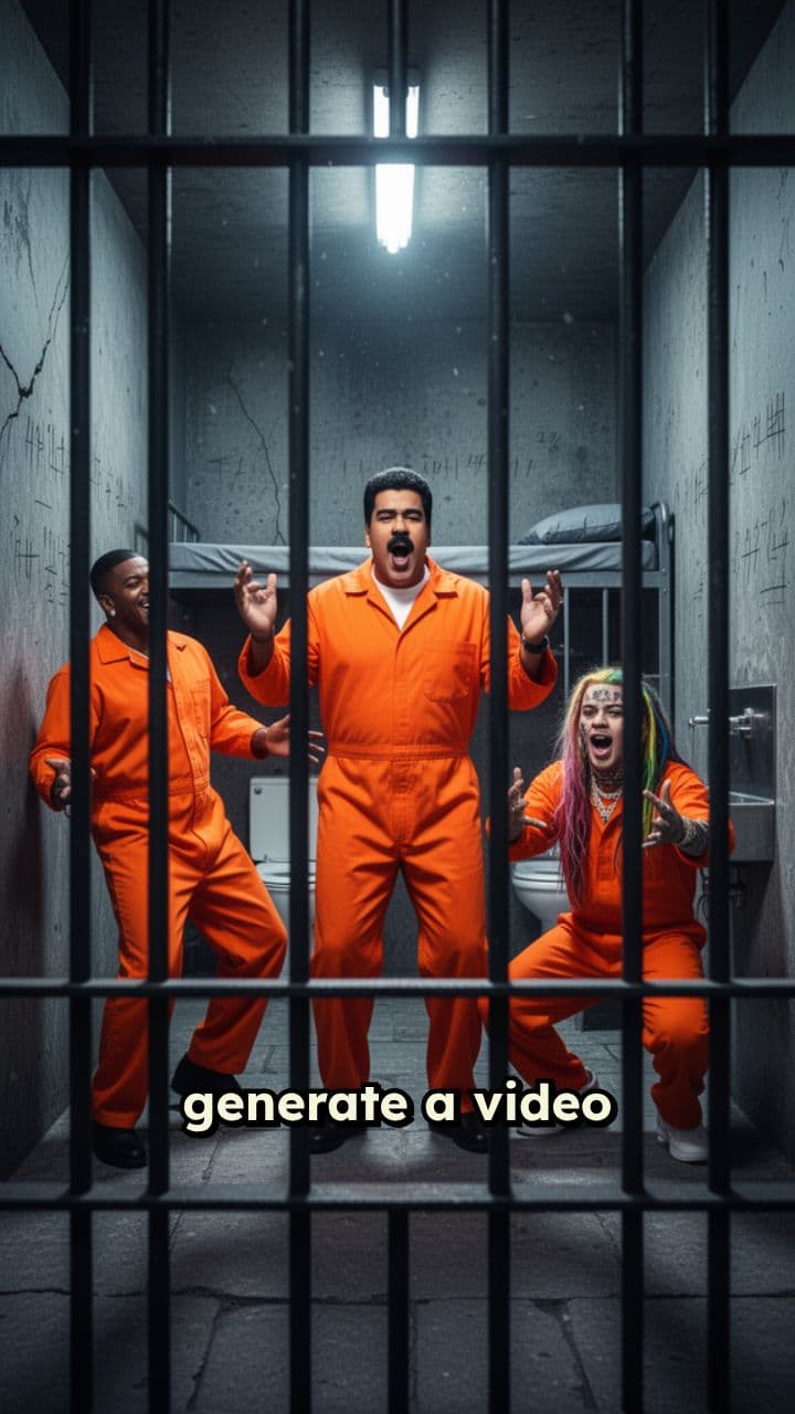 Maduro Sings in Jail with Rappers
