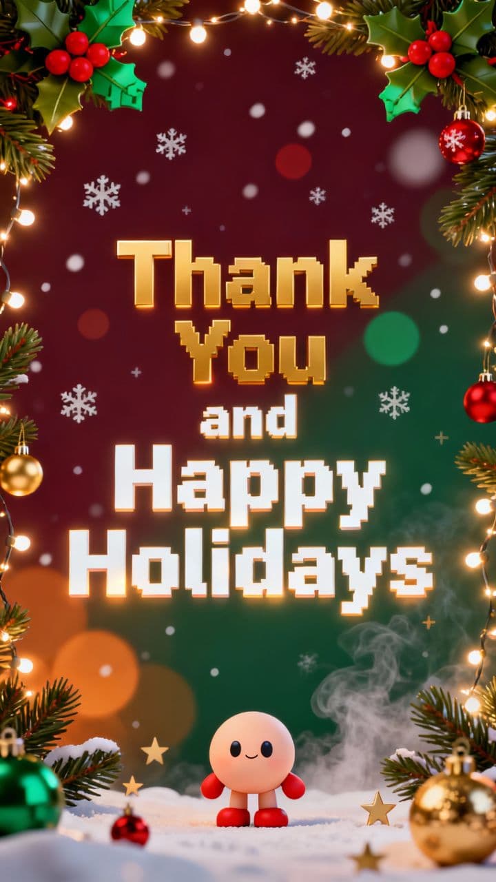 Thank You and Happy Holidays