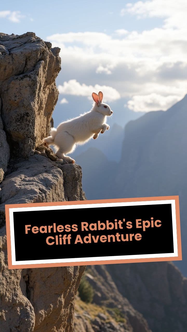 Fearless Rabbit's Epic Cliff Adventure