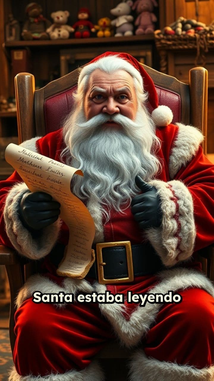 Santa y la lista de regalos