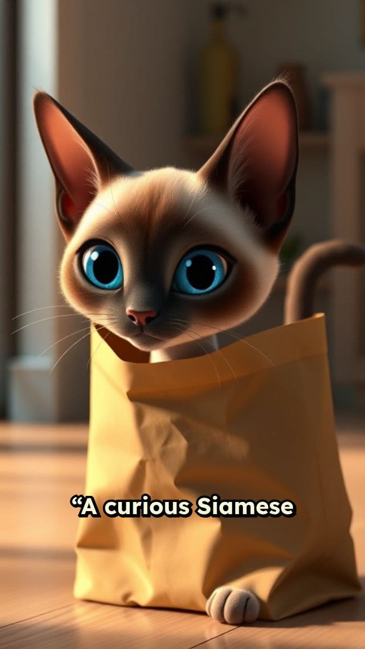 Curious Cat's Playful Adventure