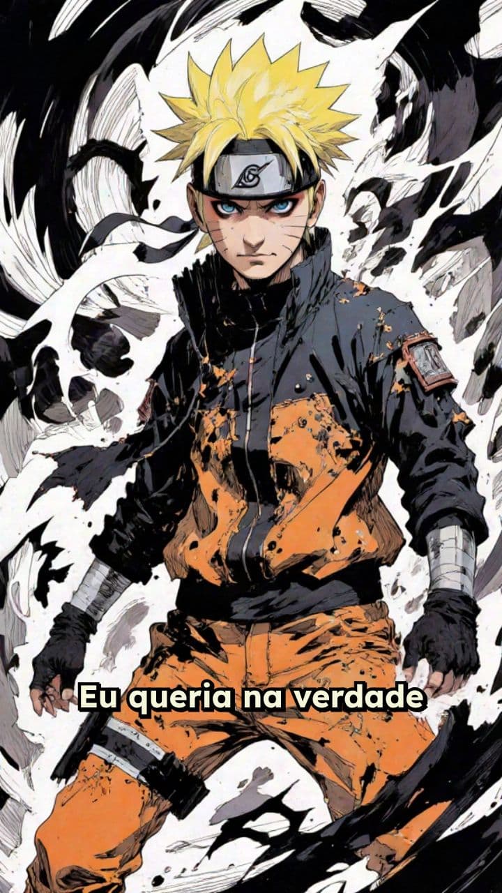 Mangá Preto e Branco de Naruto