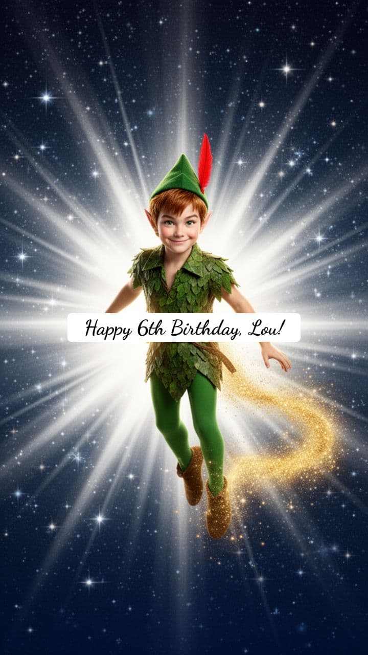 Peter Pan's Birthday Wish for Lou