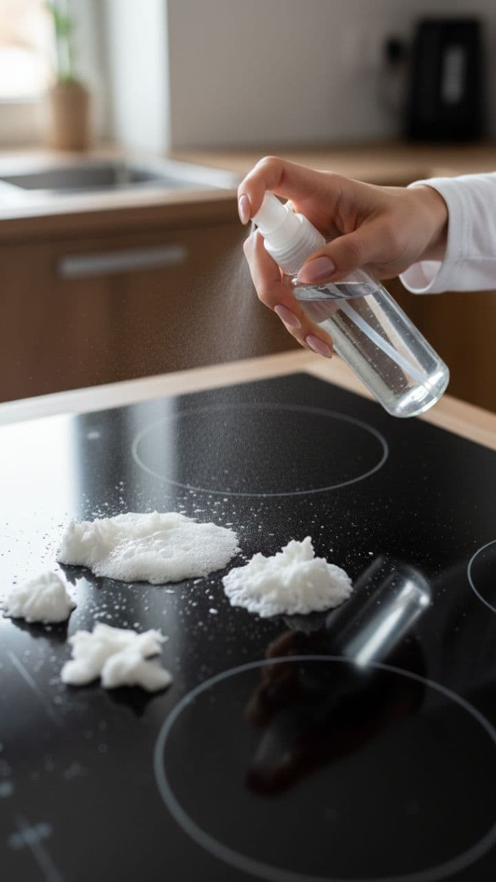 ASMR Ceramic Stovetop Wax Removal