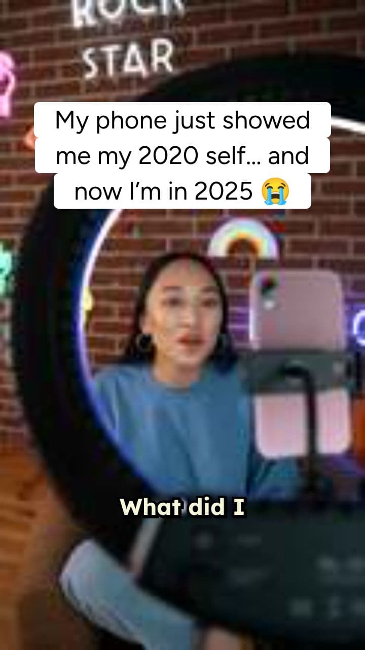 My phone just showed me my 2020 self… and it’s wild 😂