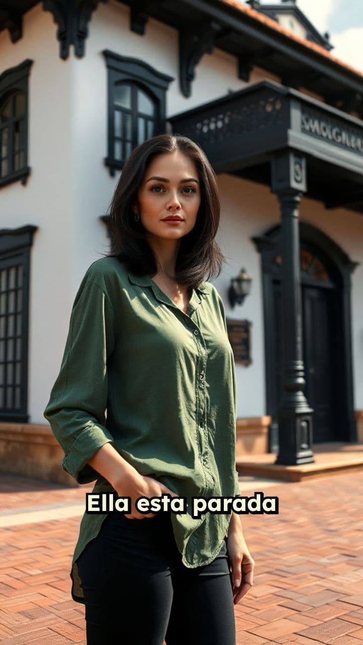 Encuentro frente a la casa colonial