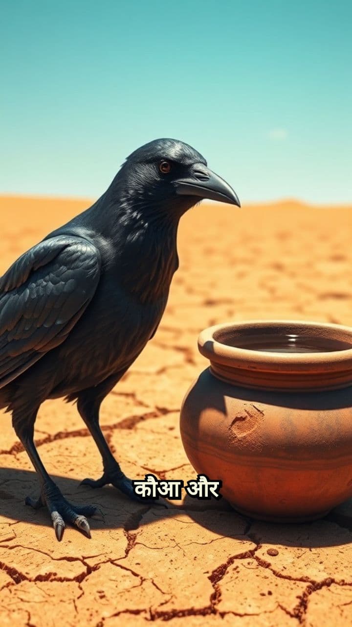 कौआ और पानी का घड़ा