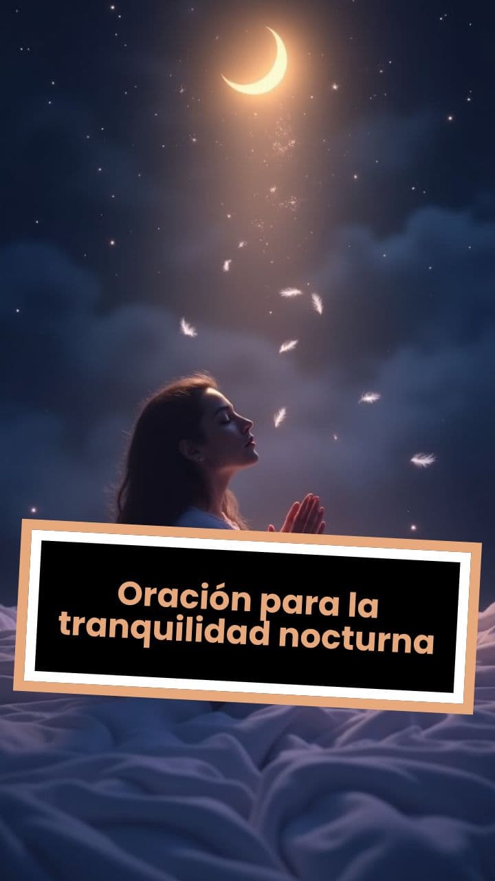 Oración para la tranquilidad nocturna