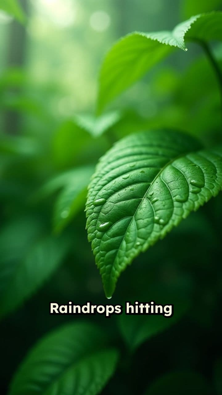 Raindrops: Nature's Calming Symphony