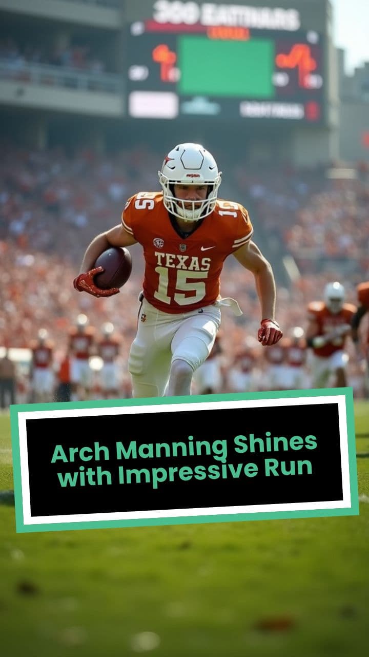 Arch Manning Shines with Impressive Run