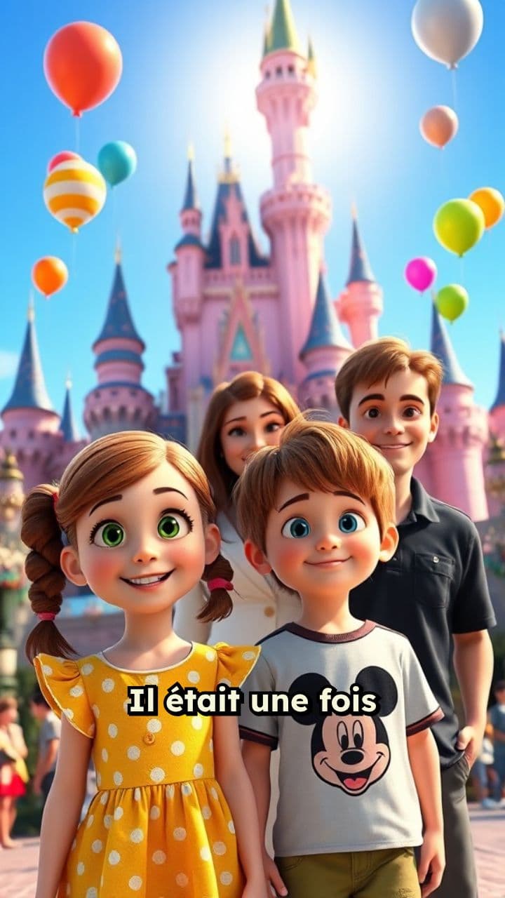 Jade et Maëno à Disneyland