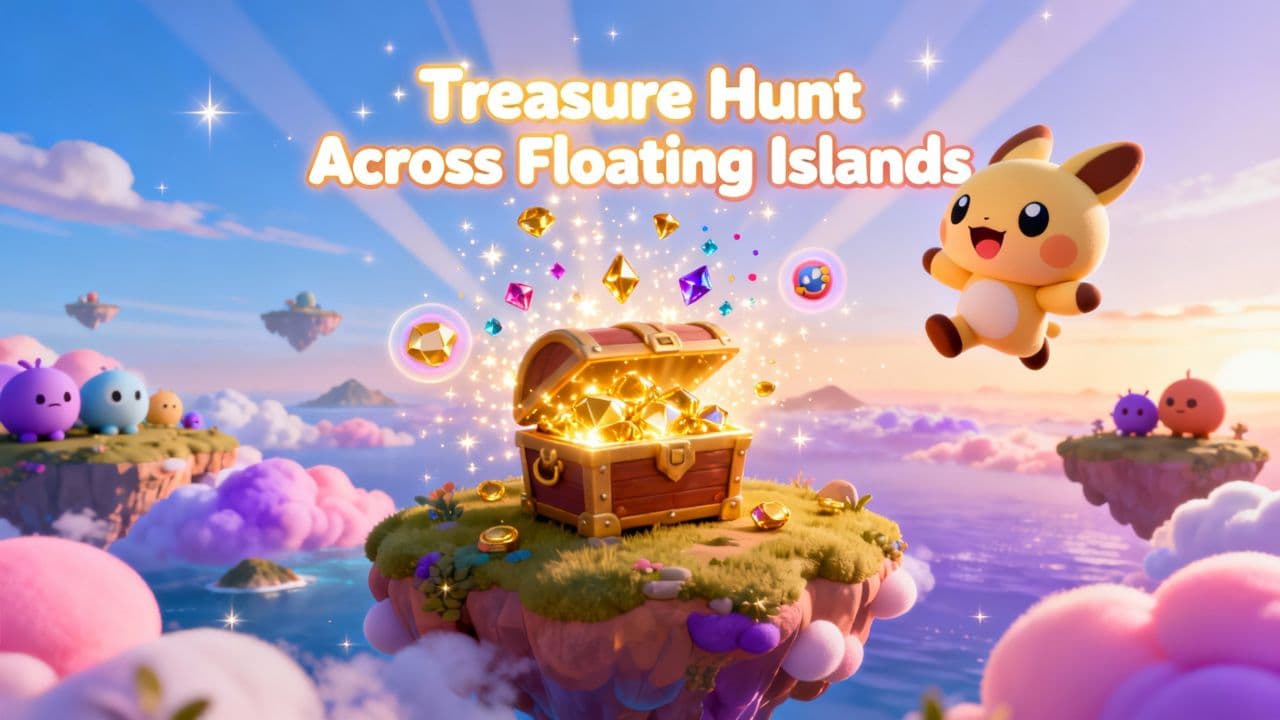Treasure Hunt Across Floating Islands