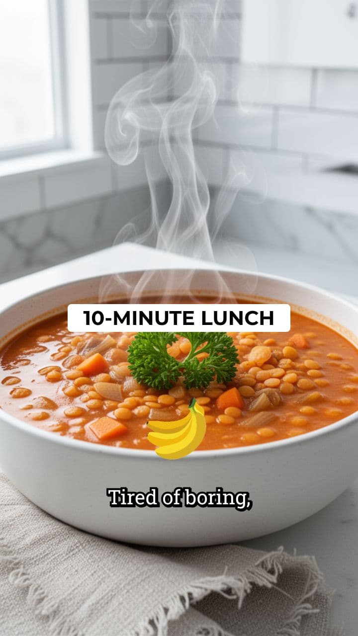 10-Minute High-Protein Red Lentil Meal