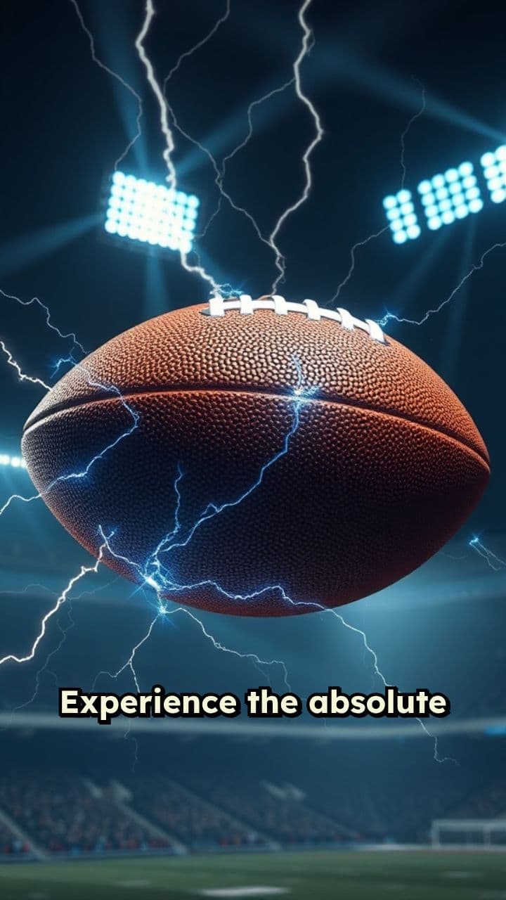 Epic Blue and White Football Energy