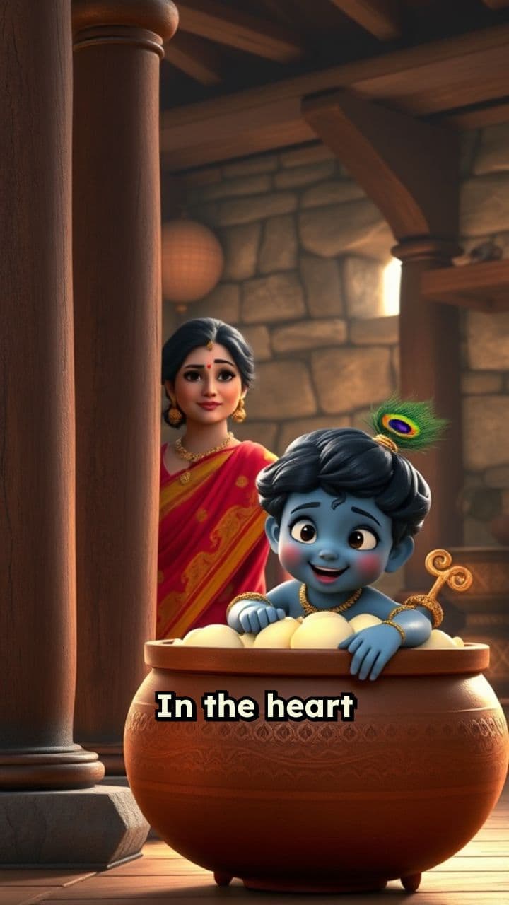 Little Krishna's Butter Game