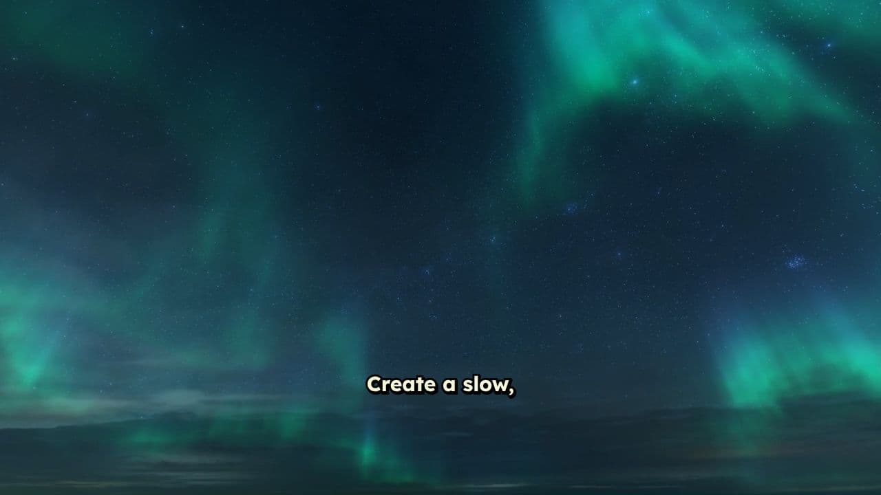 Elegant Northern Lights Animation