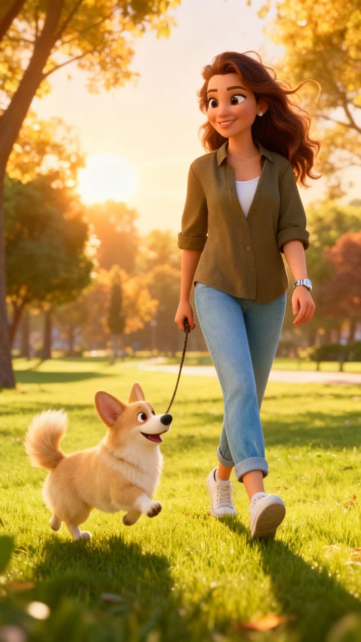 Polly and Monty's Park Stroll