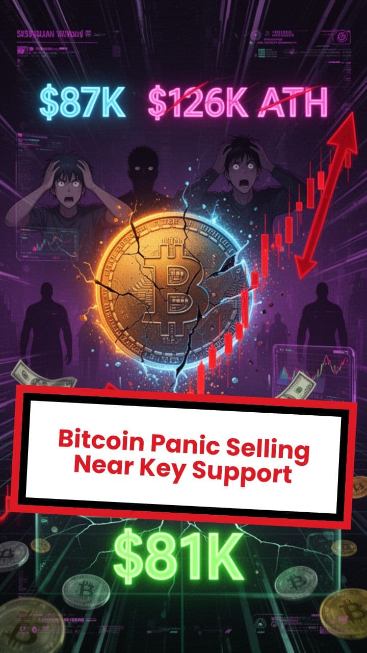 Bitcoin Panic Selling Near Key Support