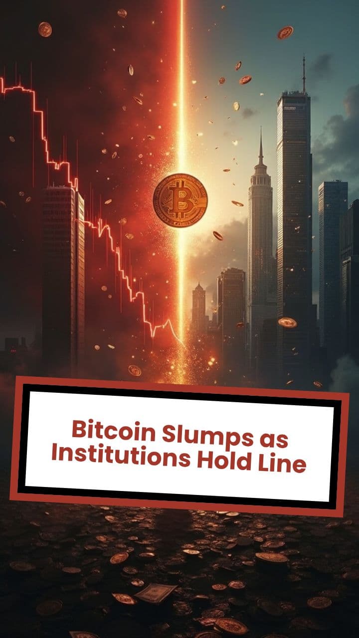 Bitcoin Slumps as Institutions Hold Line