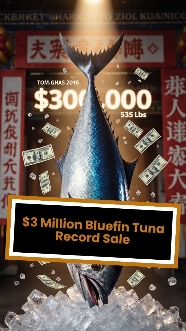 $3 Million Bluefin Tuna Record Sale