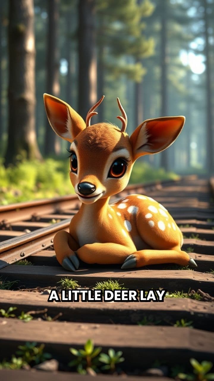 Injured Deer on the Railway Track