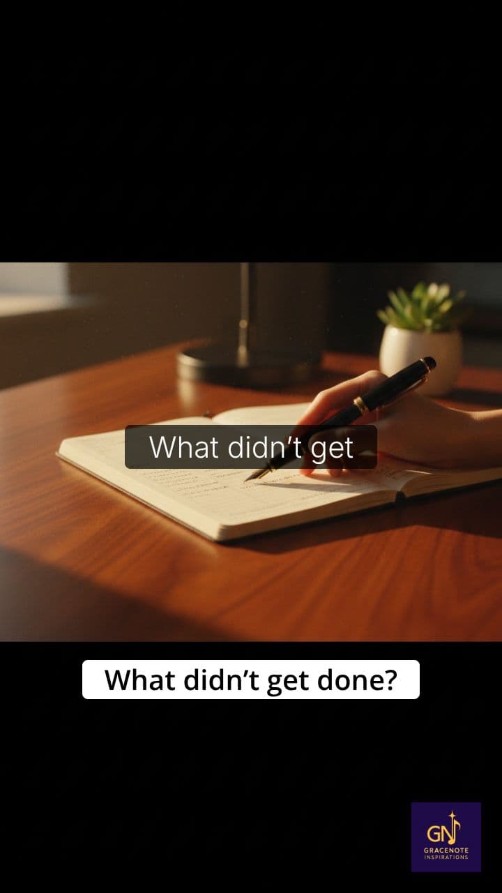 Finish This Week with Peace | Short Prayer to Release What You Didn’t Finish