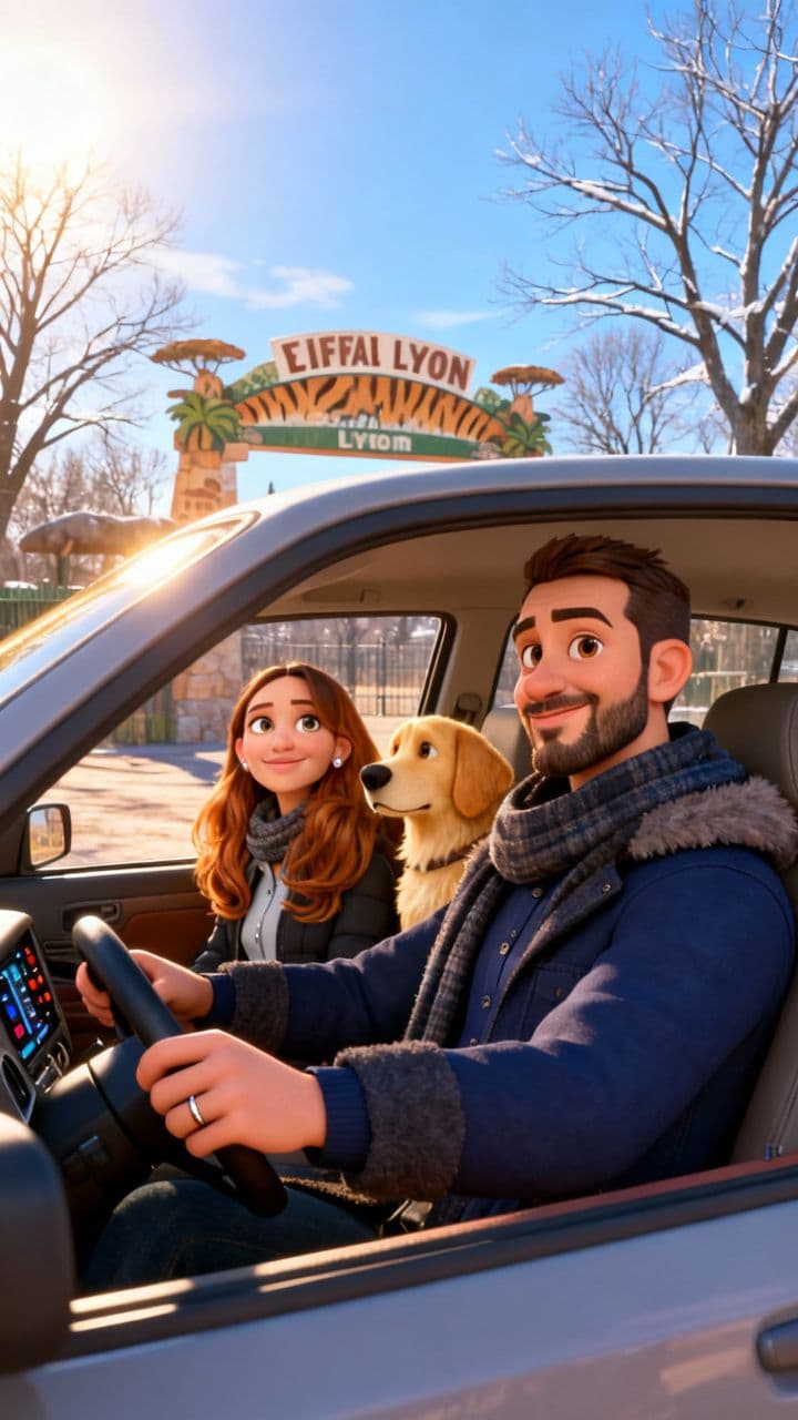 Winter Drive to the Zoo