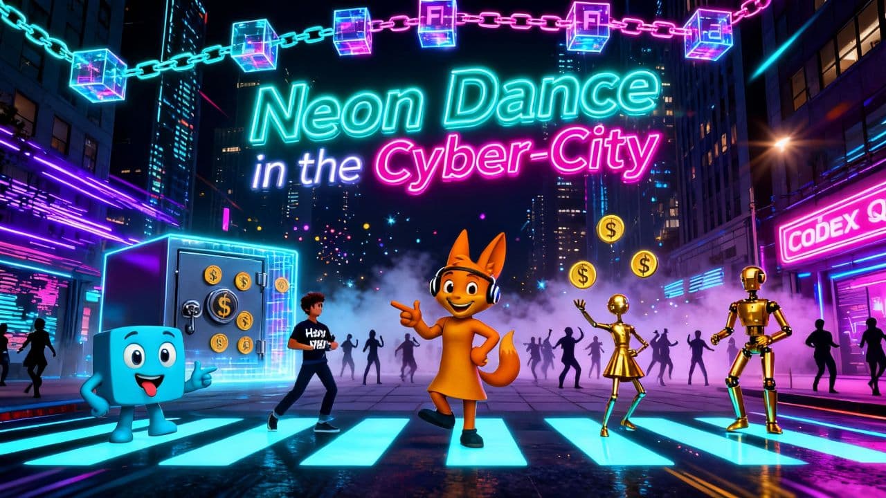 Neon Dance in the Cyber-City