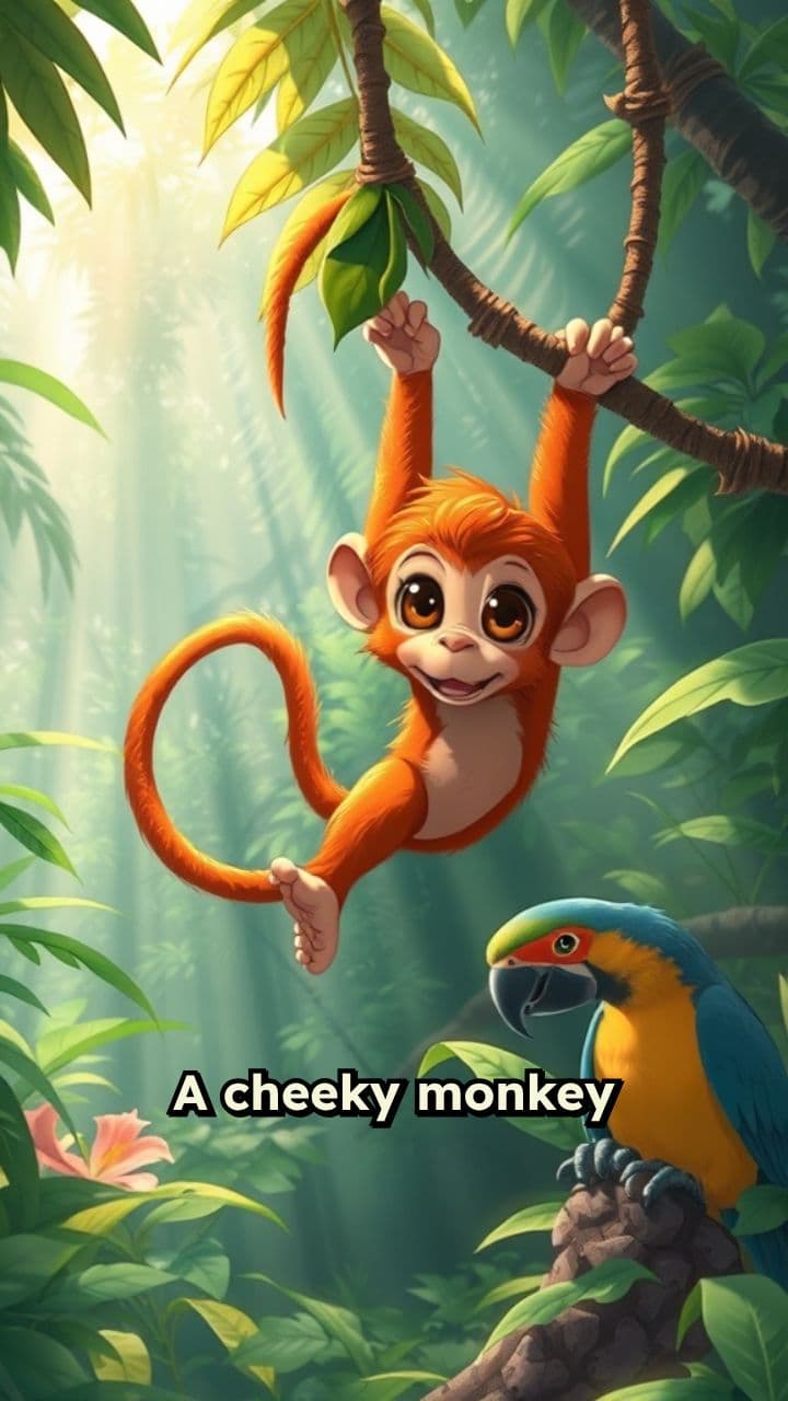 Monkey Mischief in the Jungle