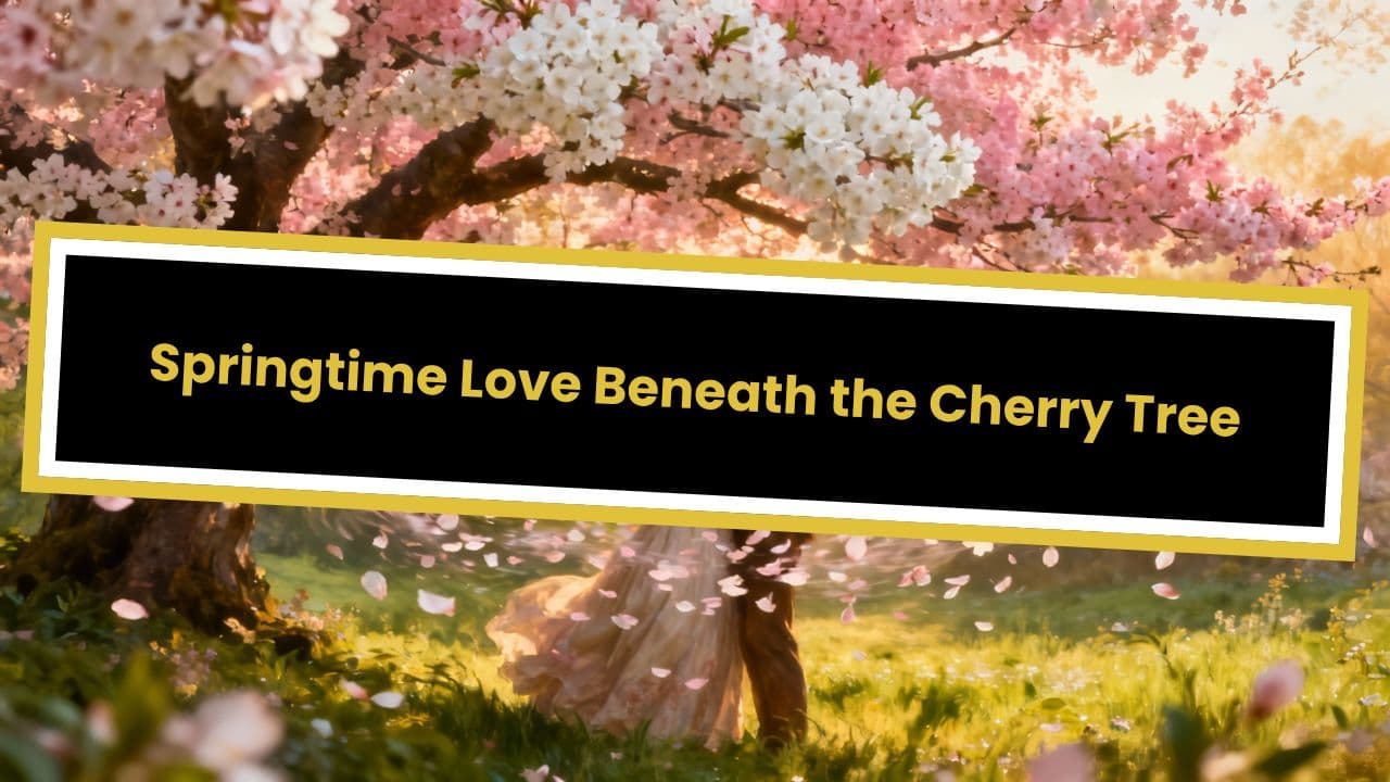 Springtime Love Beneath the Cherry Tree