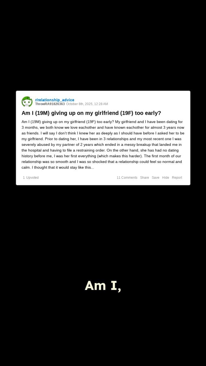 Am I Giving Up Too Early?