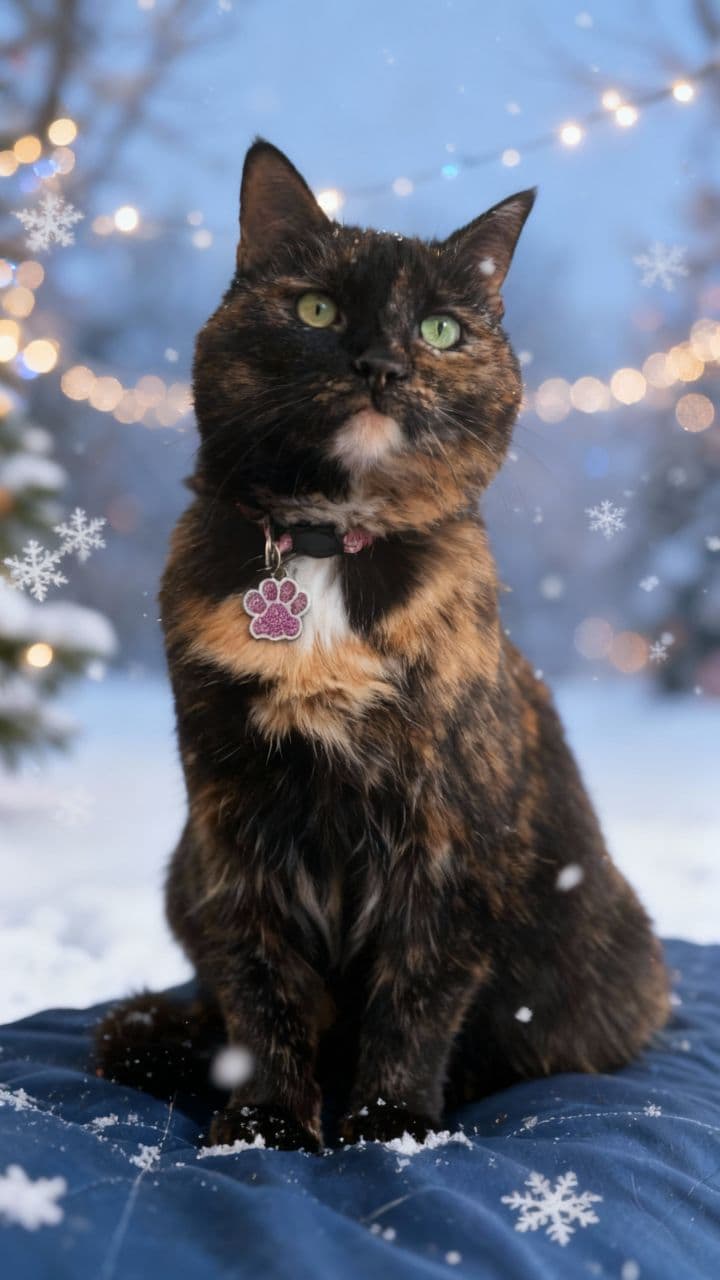 A Joyeux Noël with My Feline Friends