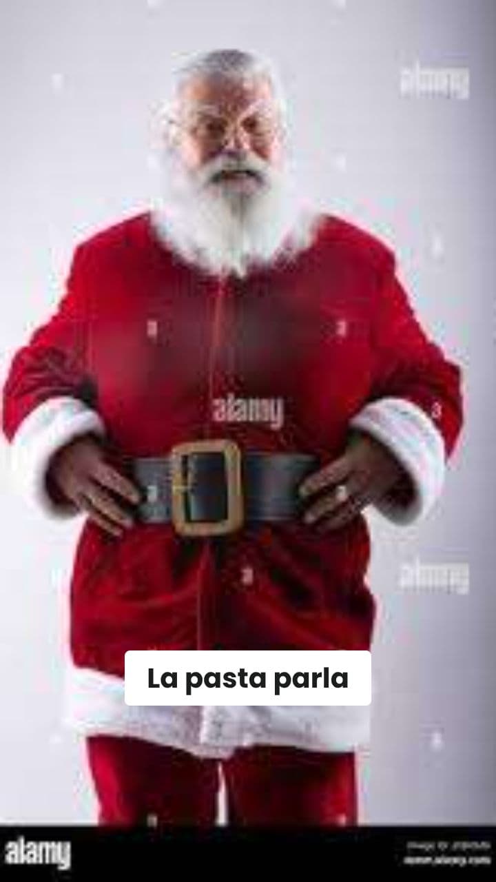 Babbo Natale con la testa di regalo