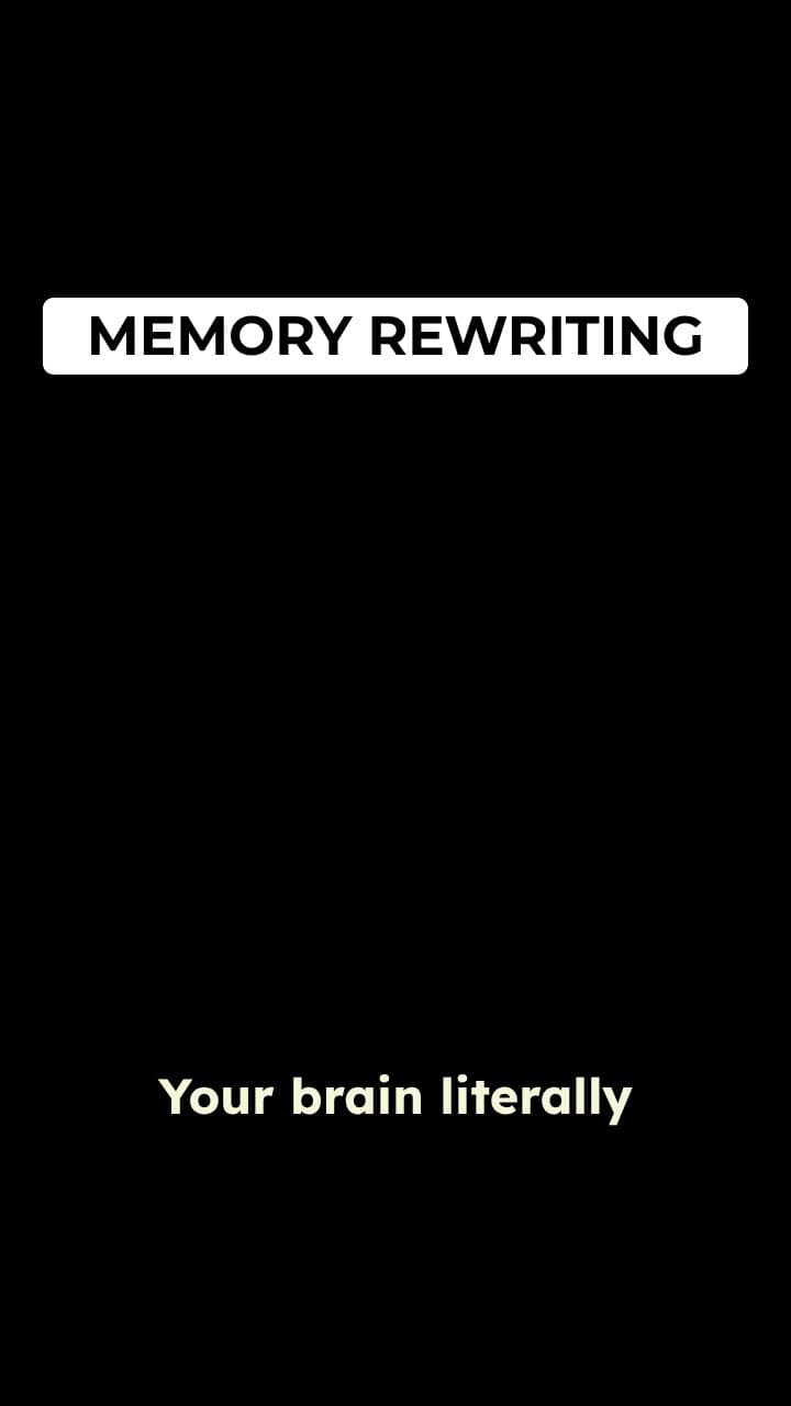 The Memory Rewrite