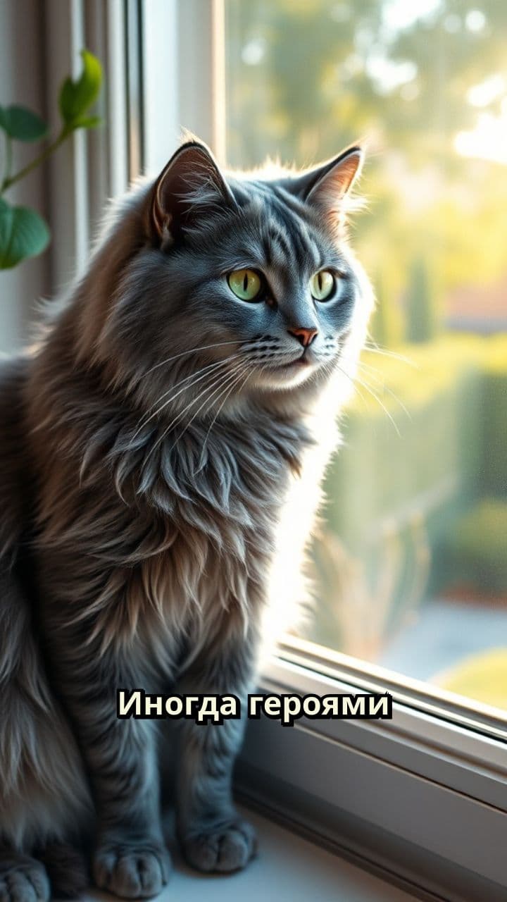 Кот-герой спасает семью