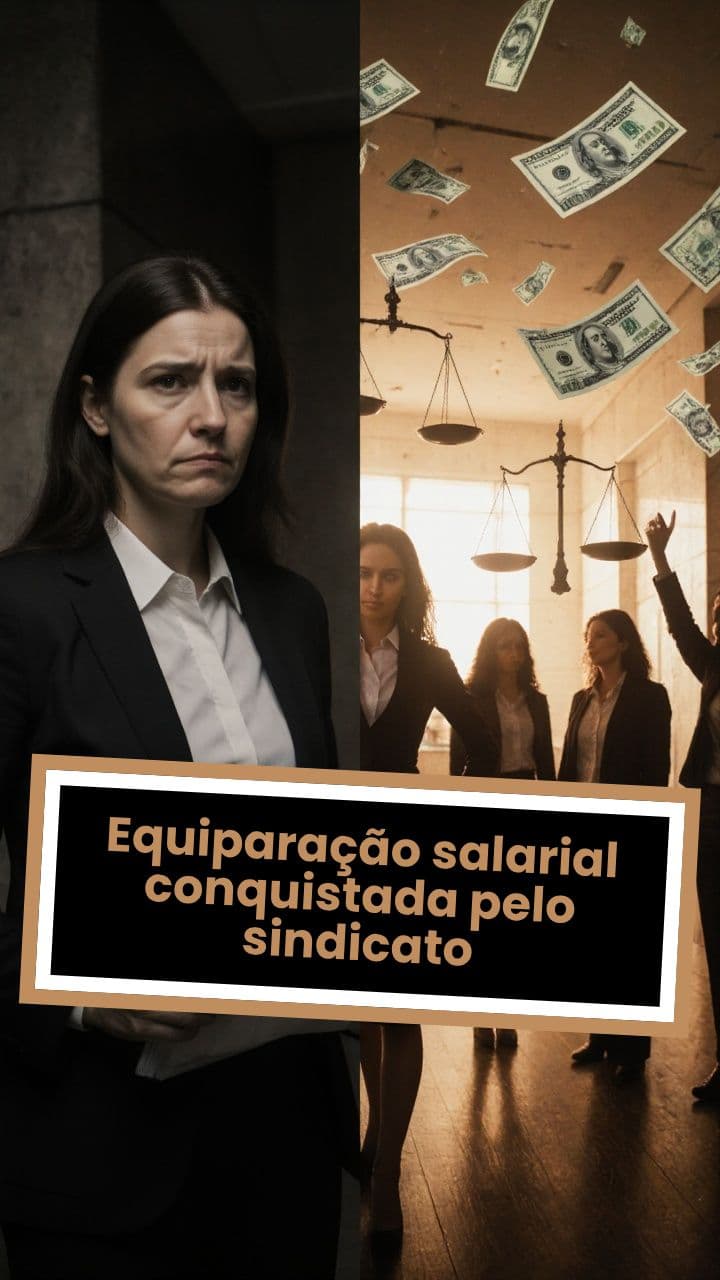 Equiparação salarial conquistada pelo sindicato
