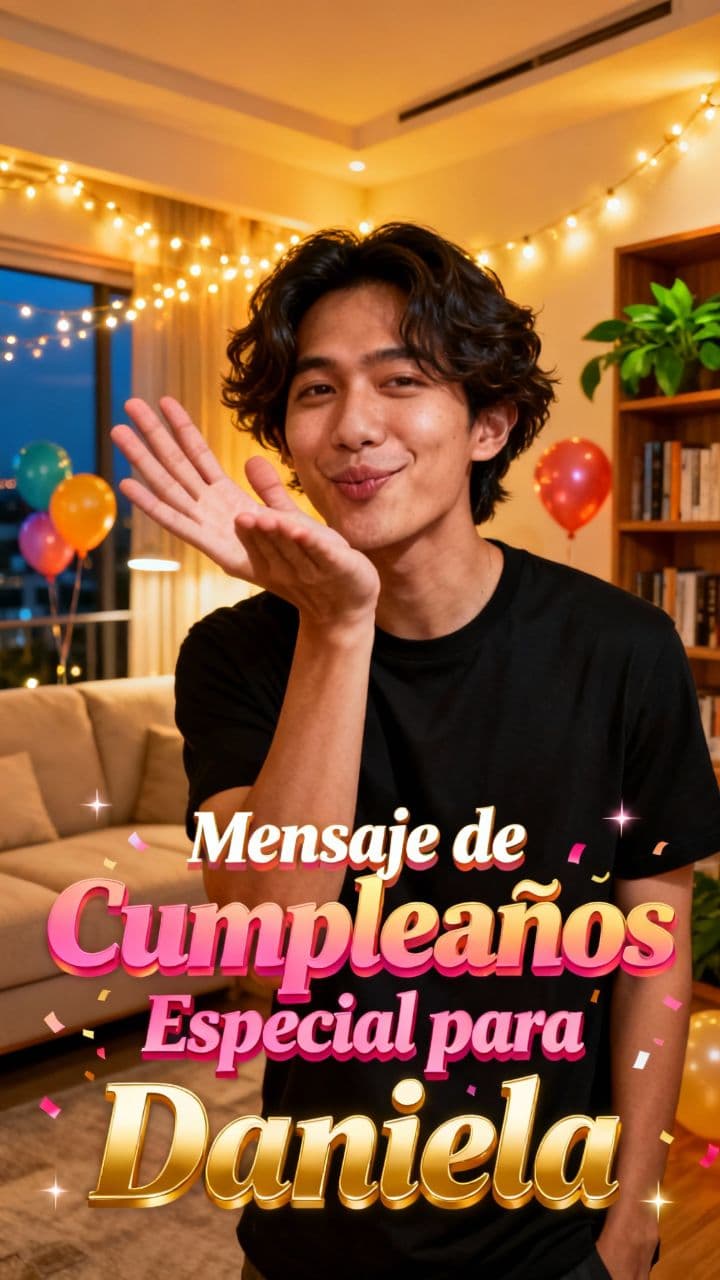 Mensaje de Cumpleaños Especial para Daniela