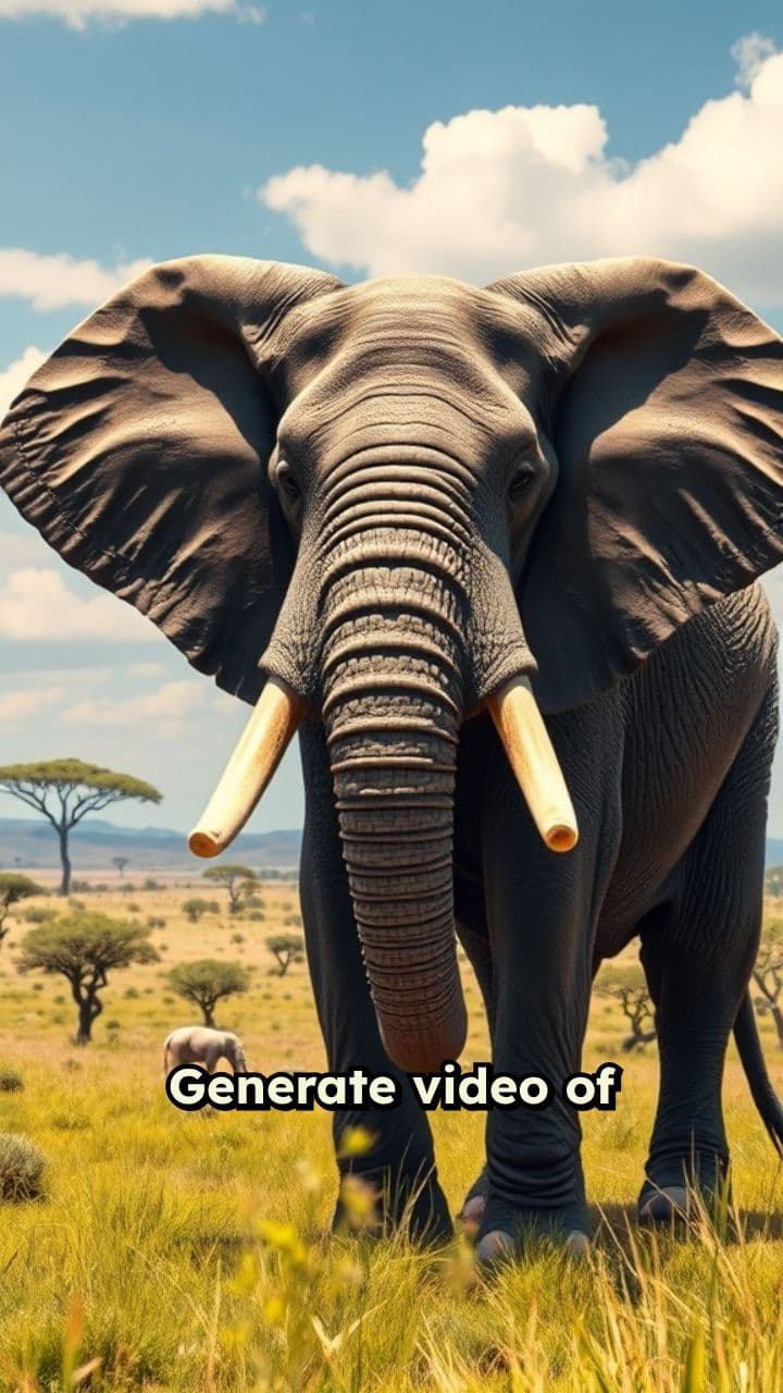 Majestic Elephant in Natural Habitat