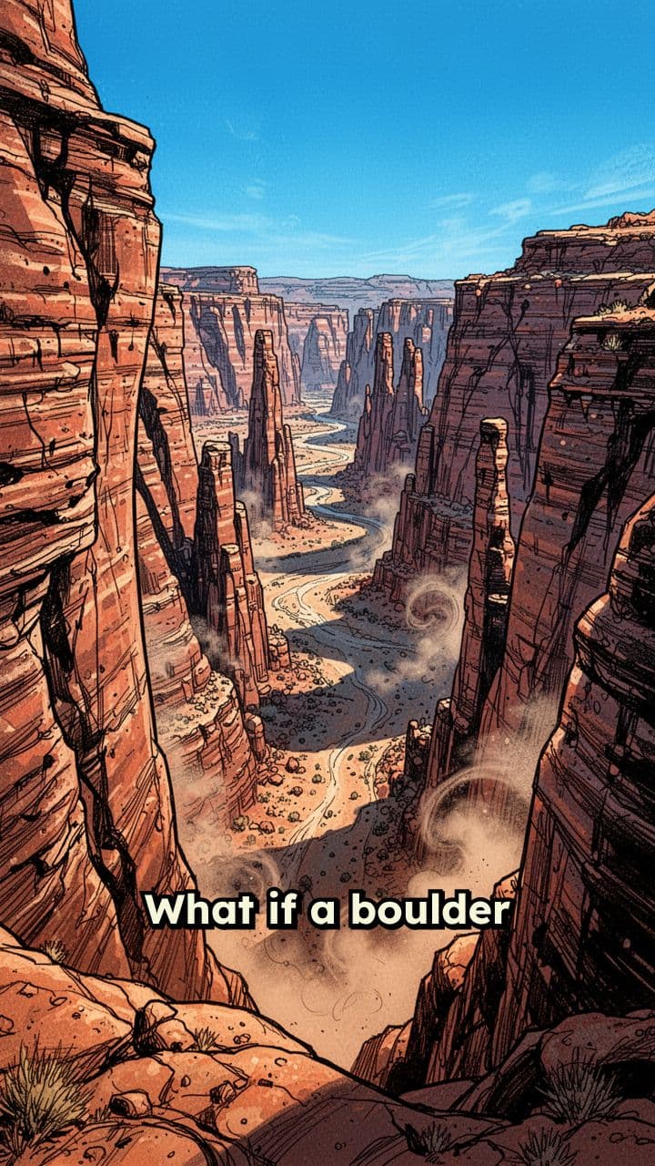 Trapped by a Boulder Alone