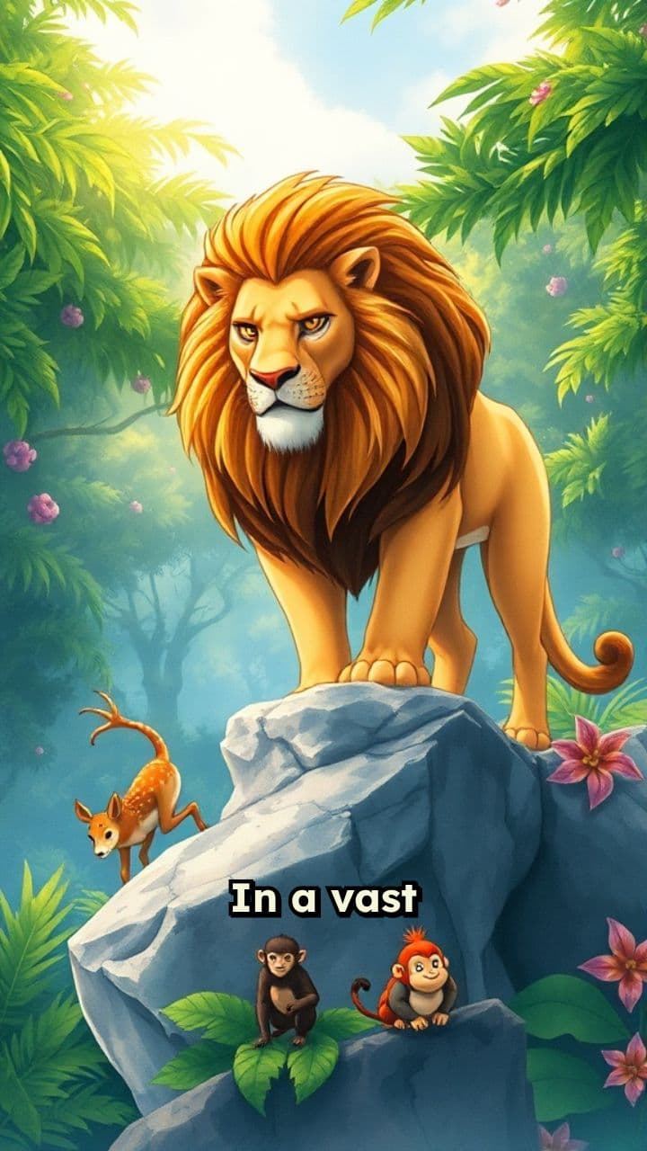 The Lion and the Clever Rabbit