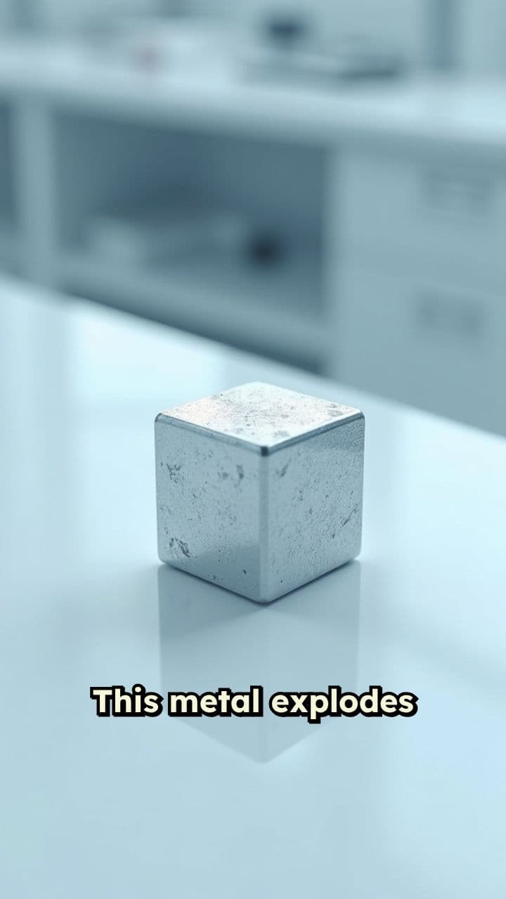 Lithium's Violent Reaction with Water