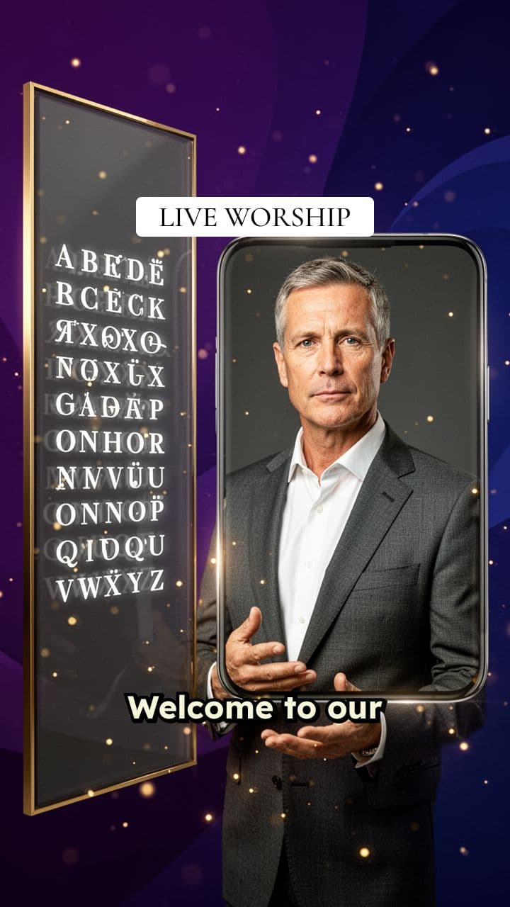Professional Church Livestream Overlay