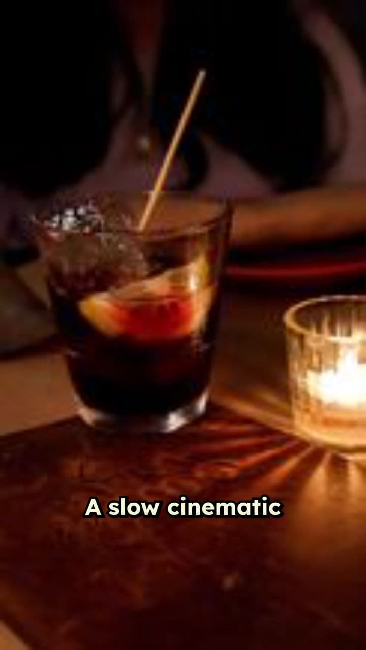 Elegant Candle in Cocktail Glass