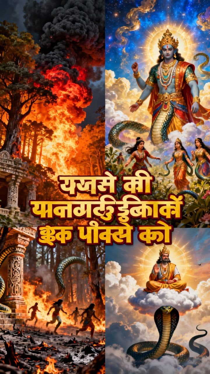 तक्षक की अनुपस्थिति और खांडव दहन