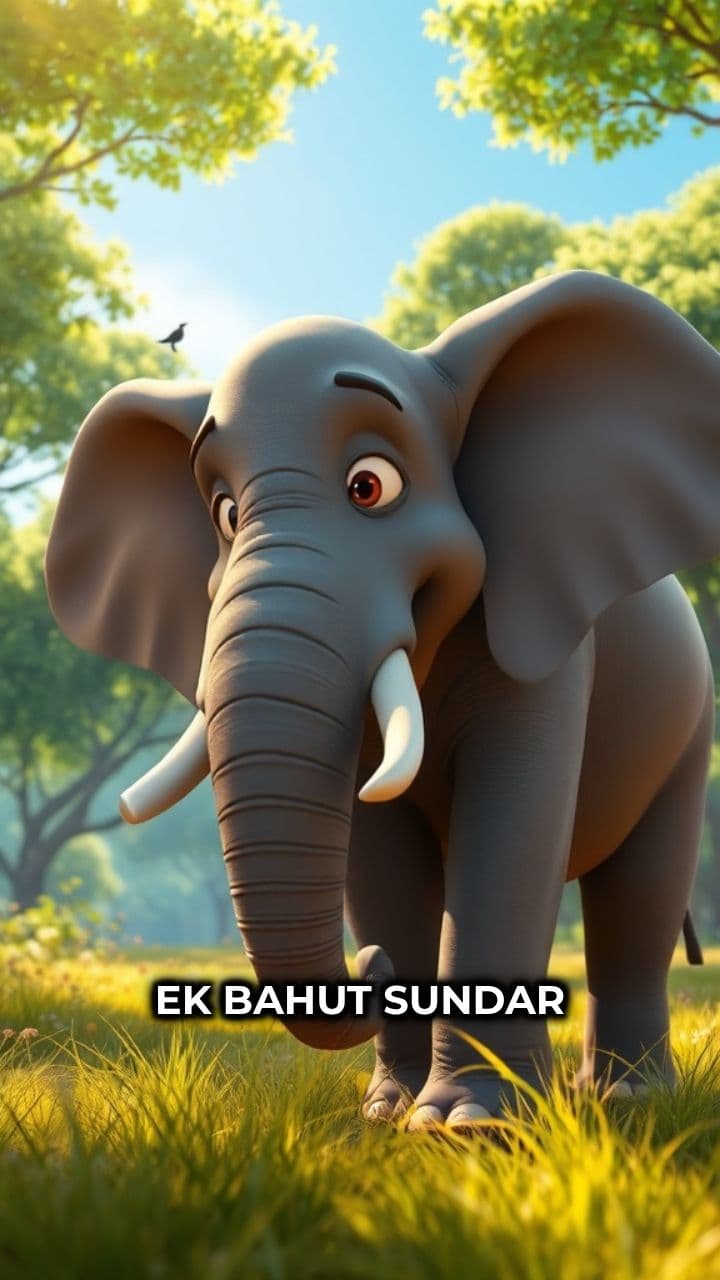 Ghamandi Hathi aur Samajhdari Billi