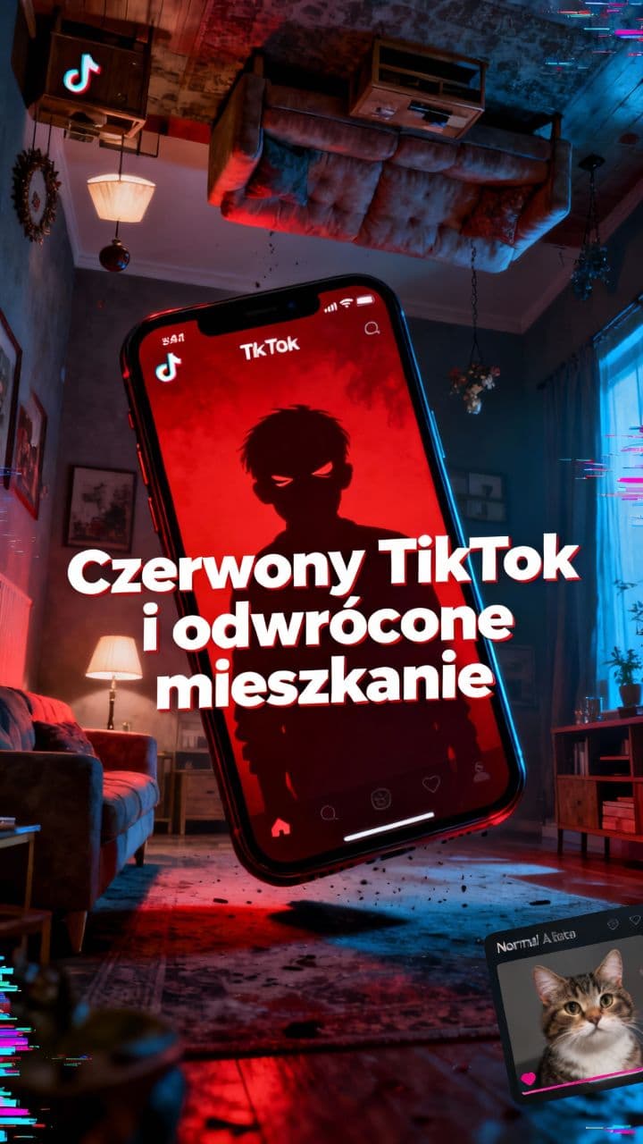 Czerwony TikTok i odwrócone mieszkanie
