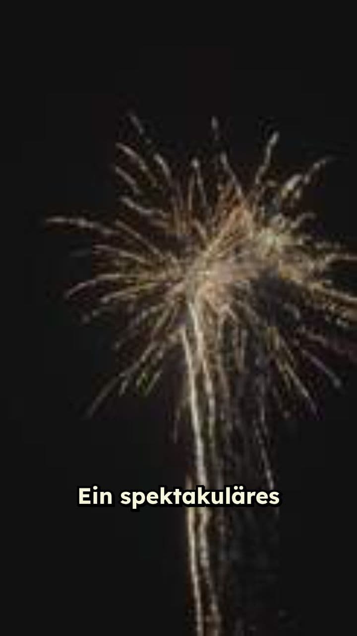 Spektakuläres Feuerwerk im Nachthimmel