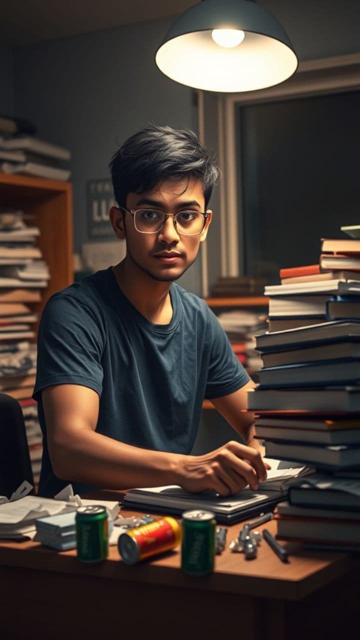 ऑल नाइटर पढ़ाई: दिमाग का क्रैश