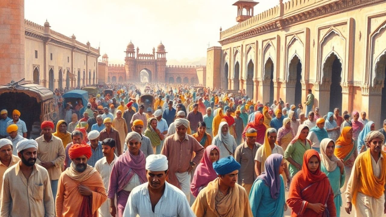 ആഗ്രാ ബാസാറിലെ ജനകഥാപാത്രങ്ങൾ